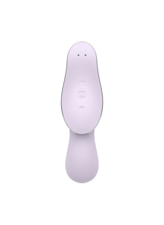 2 en 1 Vibromasseur et stimulateur de clitoris USB violet Curvy Trinity 2 Satisfyer - CC597788